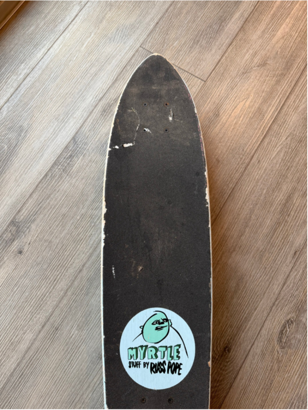 VINTAGE RARE RUSS POPE MYRTLE SKATEBOARD LONGBOARD 33" - Picture 6 of 8